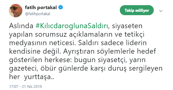 Fatih Portakal: Saldırı sadece liderin kendisine değil - Resim : 1