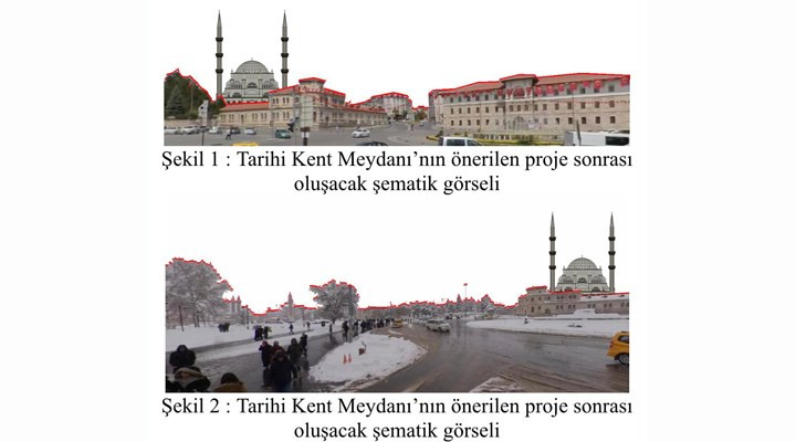 800 yıllık tarihi meydana 'cami yapıyoruz' denilerek AVM yapıyorlar - Resim : 1