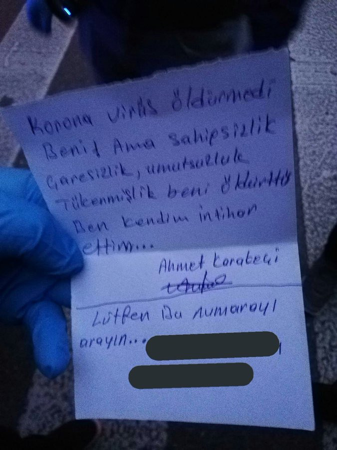 İstanbul'da ekonomik sıkıntı çeken yurttaş kendini üst geçide astı - Resim : 1