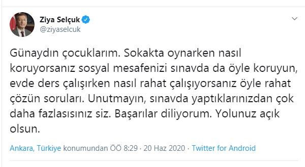 Bakan Selçuk'tan LGS uyarısı - Resim : 1