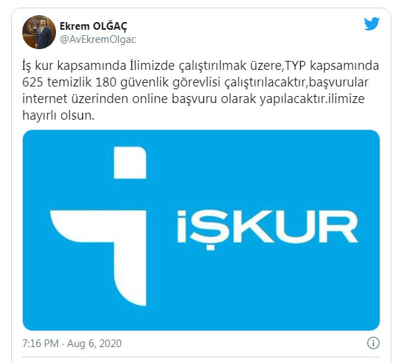 İŞKUR'un işçi alımını AKP il başkanı duyurdu - Resim : 1