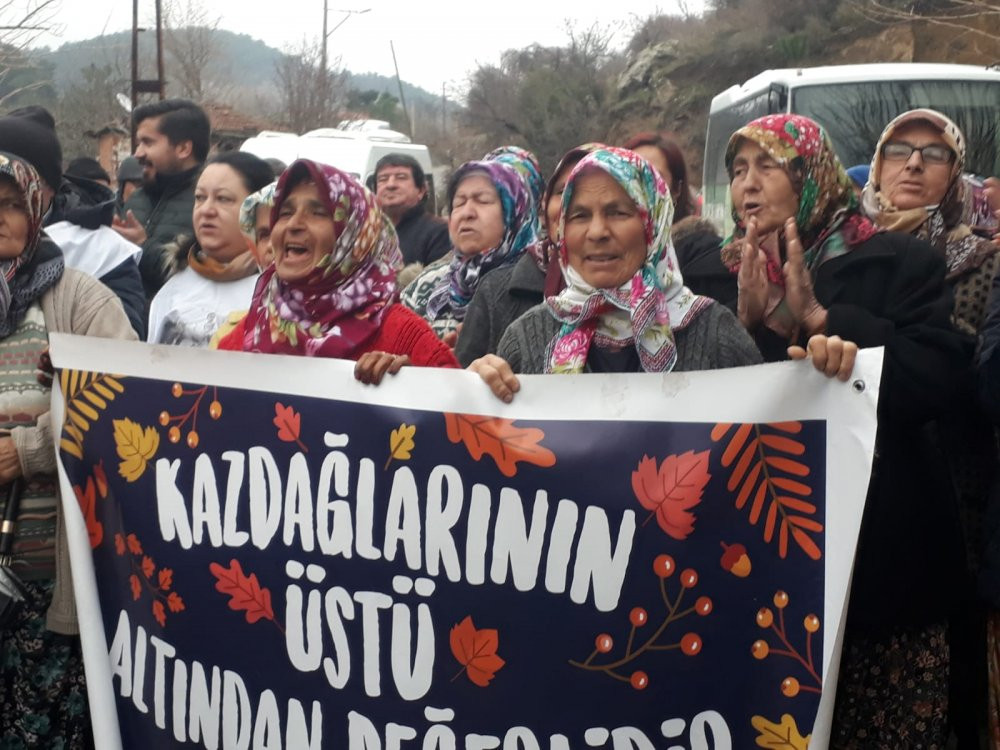 Kazdağları'nın eteğinde köylüler yine direnişe geçti! - Resim : 1