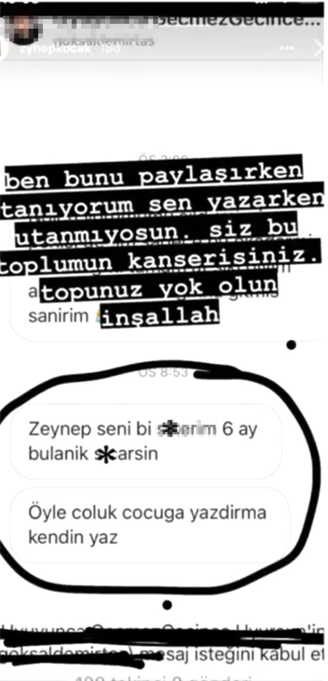 Ünlü oyuncu iğrenç küfürlü mesajı ifşa etti - Resim : 1