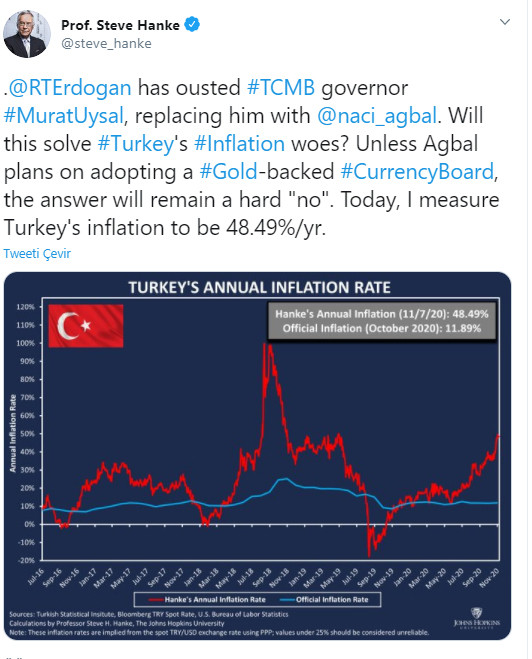Dünyaca ünlü ekonomist Türkiye'deki gerçek enflasyon rakamını açıkladı - Resim : 1