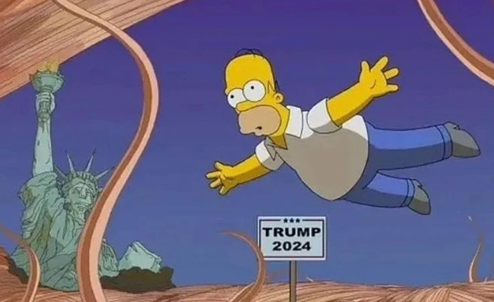 Simpsonsların bir kehaneti daha çıktı: Trump görselini paylaştılar - Resim : 1