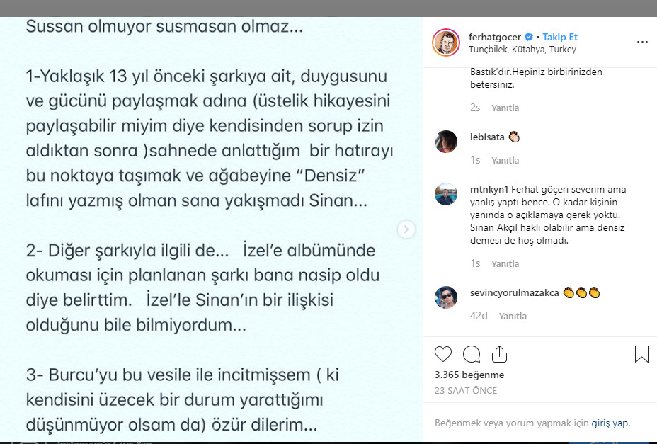 Sinan Akçıl ile Ferhat Göçer arasındaki Hadise krizi büyüyor - Resim : 1