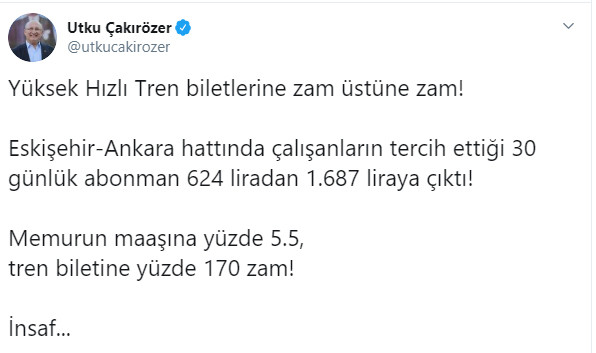 Böyle zam görülmedi... TCDD'den açıklama: Zam değil, fiyat değişikliği - Resim : 1
