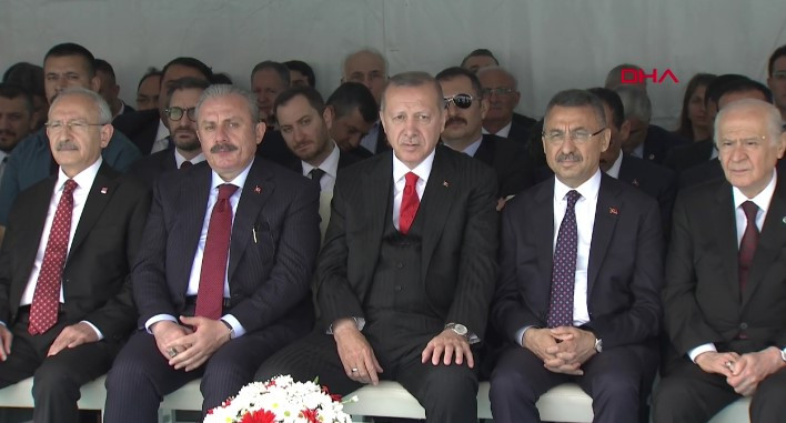 Erdoğan, Kılıçdaroğlu ve Bahçeli yan yana... - Resim : 2