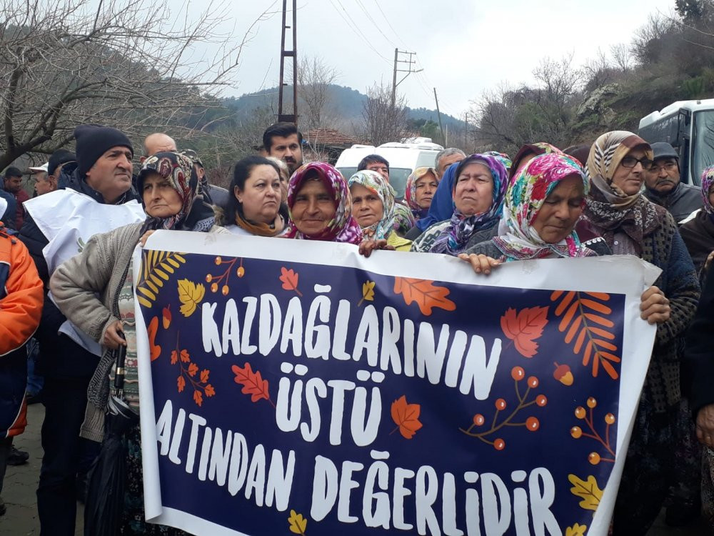 Kazdağları'nın eteğinde köylüler yine direnişe geçti! - Resim : 3