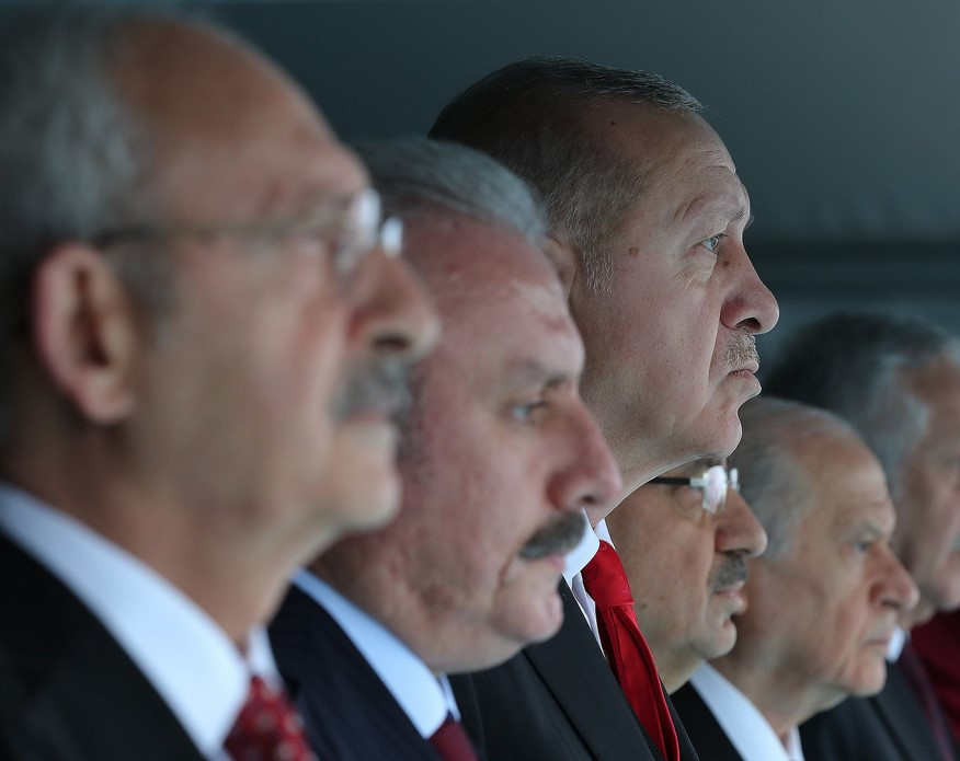 Erdoğan, Kılıçdaroğlu ve Bahçeli yan yana... - Resim : 3