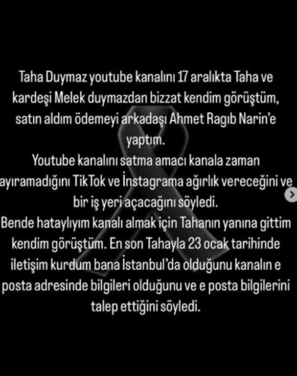 Depremde yaşamını yitiren Taha Duymaz'ın YouTube hesabının satıldığı ortaya çıktı - Resim : 1