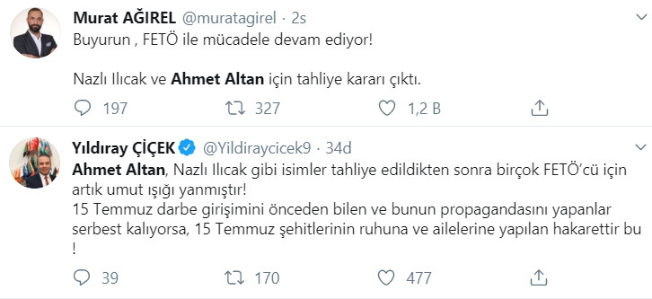 Nazlı Ilıcak ve Altan kardeşler kararlarına tepki yağdı - Resim : 4