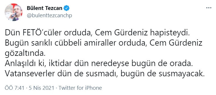 Emekli amirallerin gözaltına alınmasına CHP'den ilk tepkiler... - Resim : 1