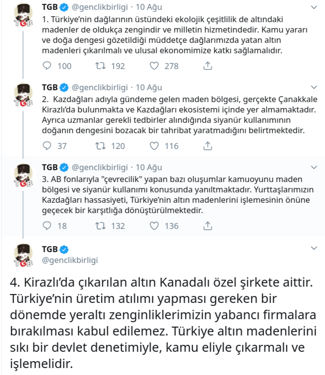 TGB, Kaz Dağları'ndaki katliamı savundu: Çevrecileri hedef gösterdi - Resim : 1