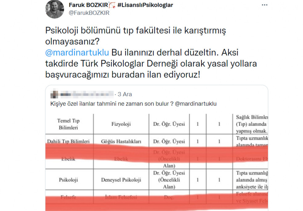 YÖK'ün uyarısını umursayan yok: Bir 'kişiye özel ilan' daha - Resim : 2