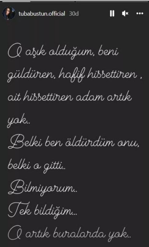 Tuba Büyüküstün'ün paylaşımı sosyal medyada gündem oldu: O aşık olduğum adam... - Resim : 1