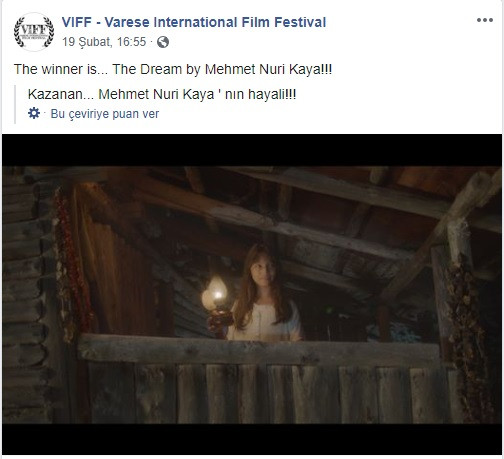 Varese Film Festivali'nden Türkiye'ye ödül - Resim : 1