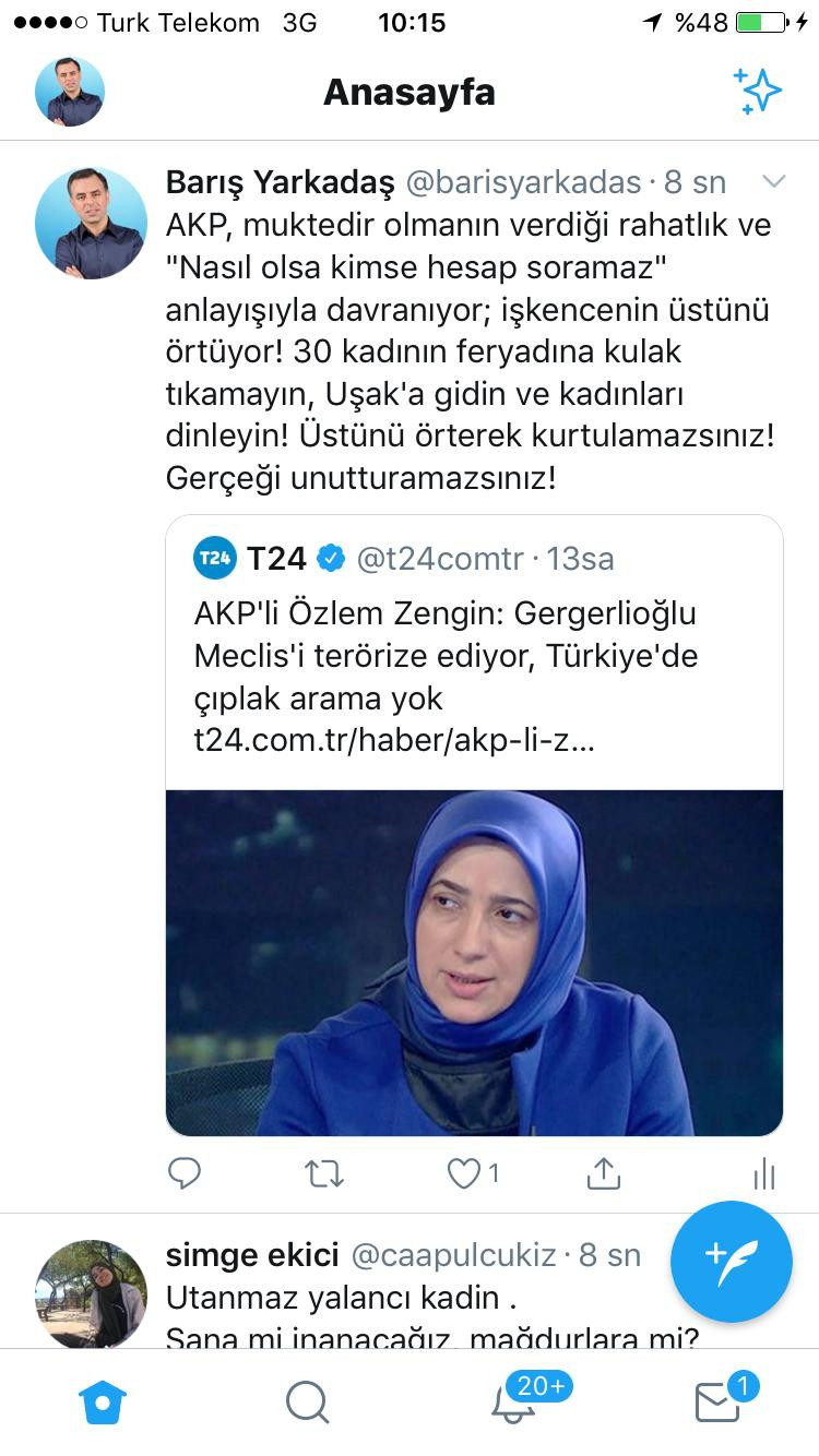 Barış Yarkadaş, 'çıplak arama yoktur' diyen AKP’li Özlem Zengin’e tepki gösterdi - Resim : 1