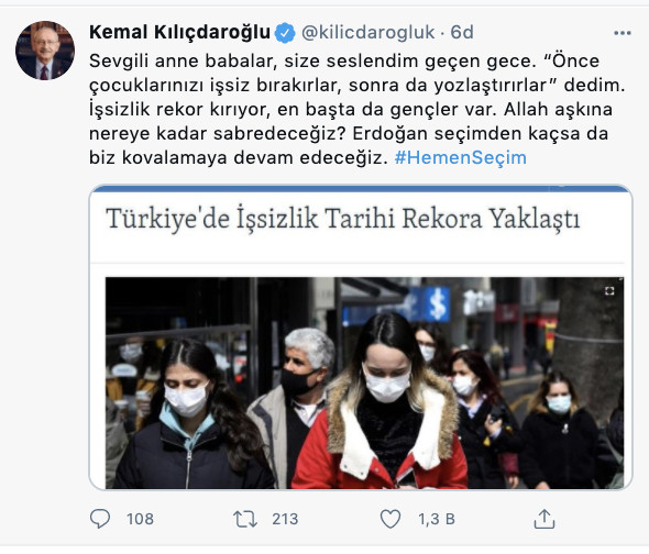 Kılıçdaroğlu'ndan flaş seçim ve işsizlik açıklaması - Resim : 1