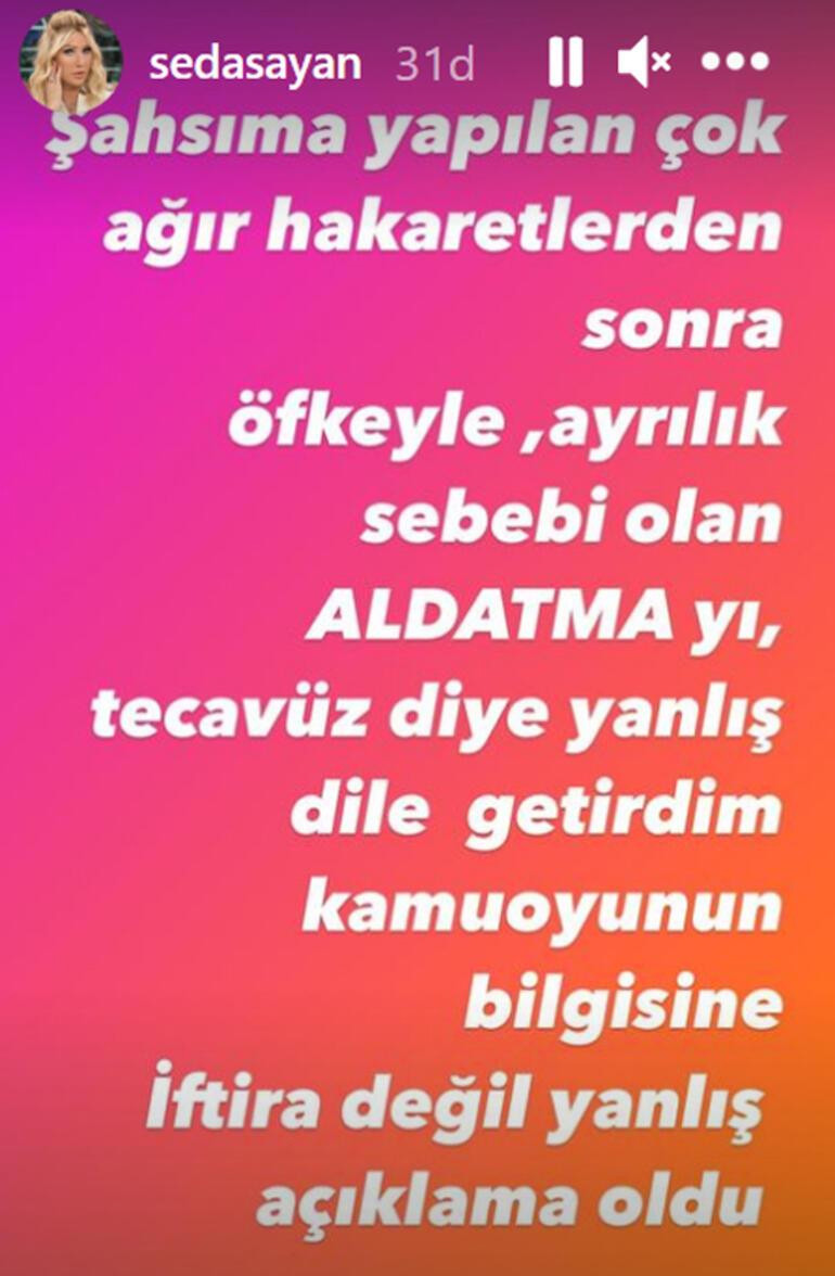 Seda Sayan, Mehmet Ali Erbil'in önce tecavüzle suçladı sonra geri adım attı - Resim : 1