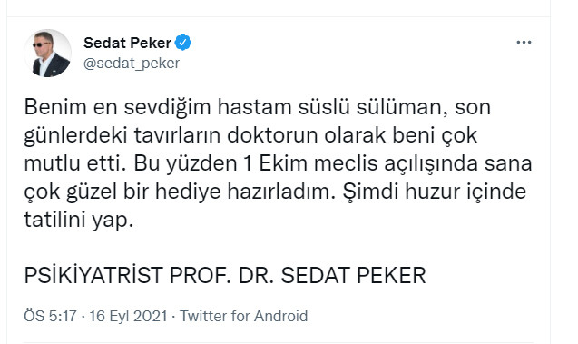 Sedat Peker tarih verdi, sürprizini açıkladı - Resim : 1