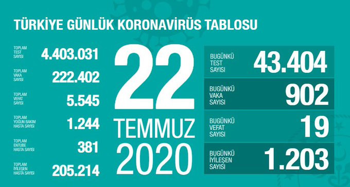 Türkiye'de koronavirüsten ölenlerin sayısı 5 bin 545'e çıktı - Resim : 1