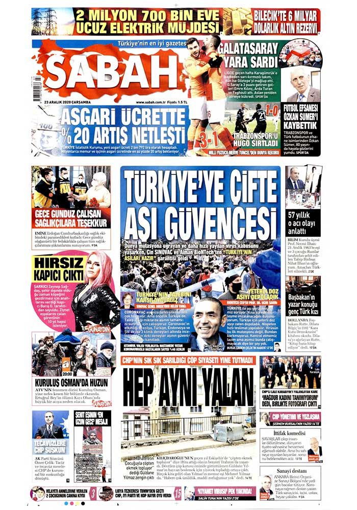 Sabah gazetesi Erdoğan'ı sildi - Resim : 1