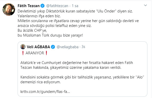 Fatih Tezcan yine Atatürk'e saldırdı - Resim : 2