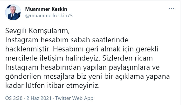 CHP'li Başkanın Instagram hesabı hacklendi - Resim : 2