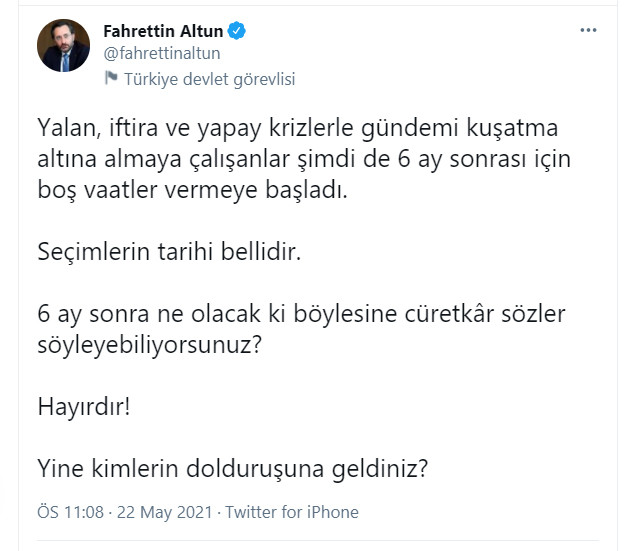 Fahrettin Altun, Kemal Kılıçdaroğlu'nu yanlış anladı... Flaş seçim açıklaması - Resim : 1