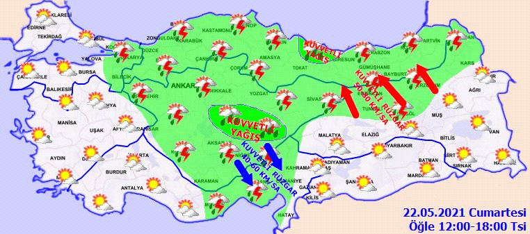 Meteoroloji’den kuvvetli yağış ve fırtına uyarısı - Resim : 3