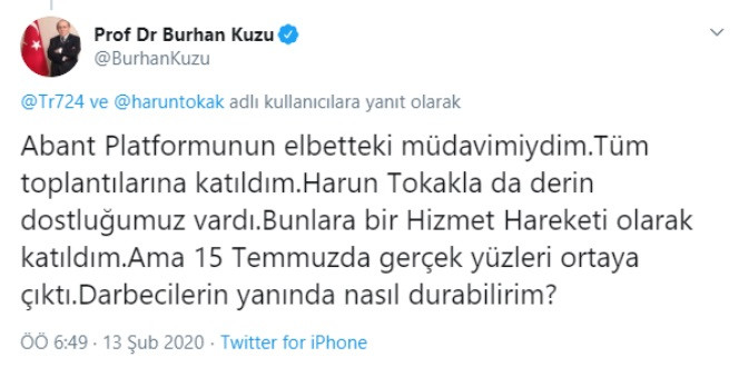 Burhan Kuzu'dan FETÖ itirafı - Resim : 1