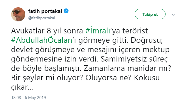 Fatih Portakal'dan dikkat paylaşım! AKP tekrar 'çözüm süreci' mi başlatıyor? - Resim : 1