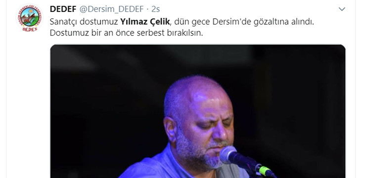 Sanatçı Yılmaz Çelik gözaltına alındı - Resim : 2