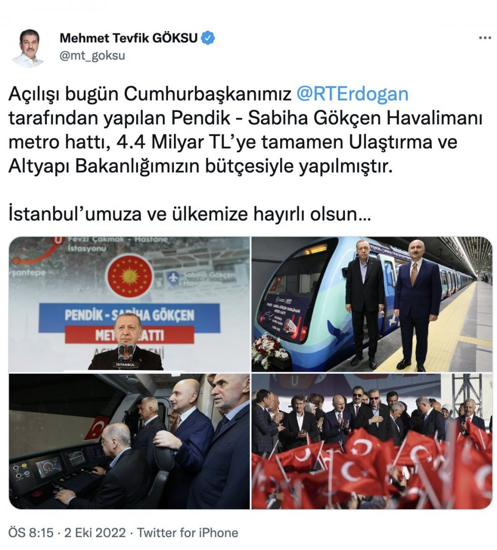 AKP'li Tevfik Göksu'nun 'metro' iddiası tutmadı: Belge ortaya çıktı... - Resim : 1