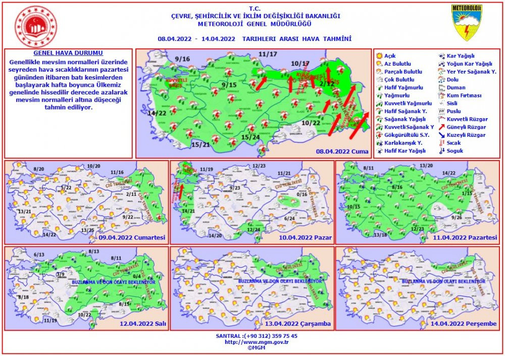 Meteoroloji'den 14 ile sağanak yağış uyarısı - Resim : 1