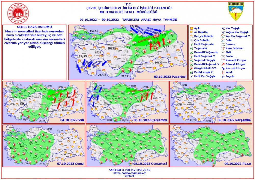 Meteoroloji'den sağanak uyarısı: Hava sıcaklıkları azalıyor - Resim : 1