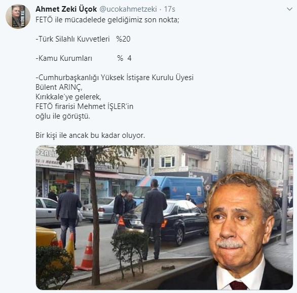 Arınç, FETÖ firarisinin oğlunu ziyaret etti - Resim : 1