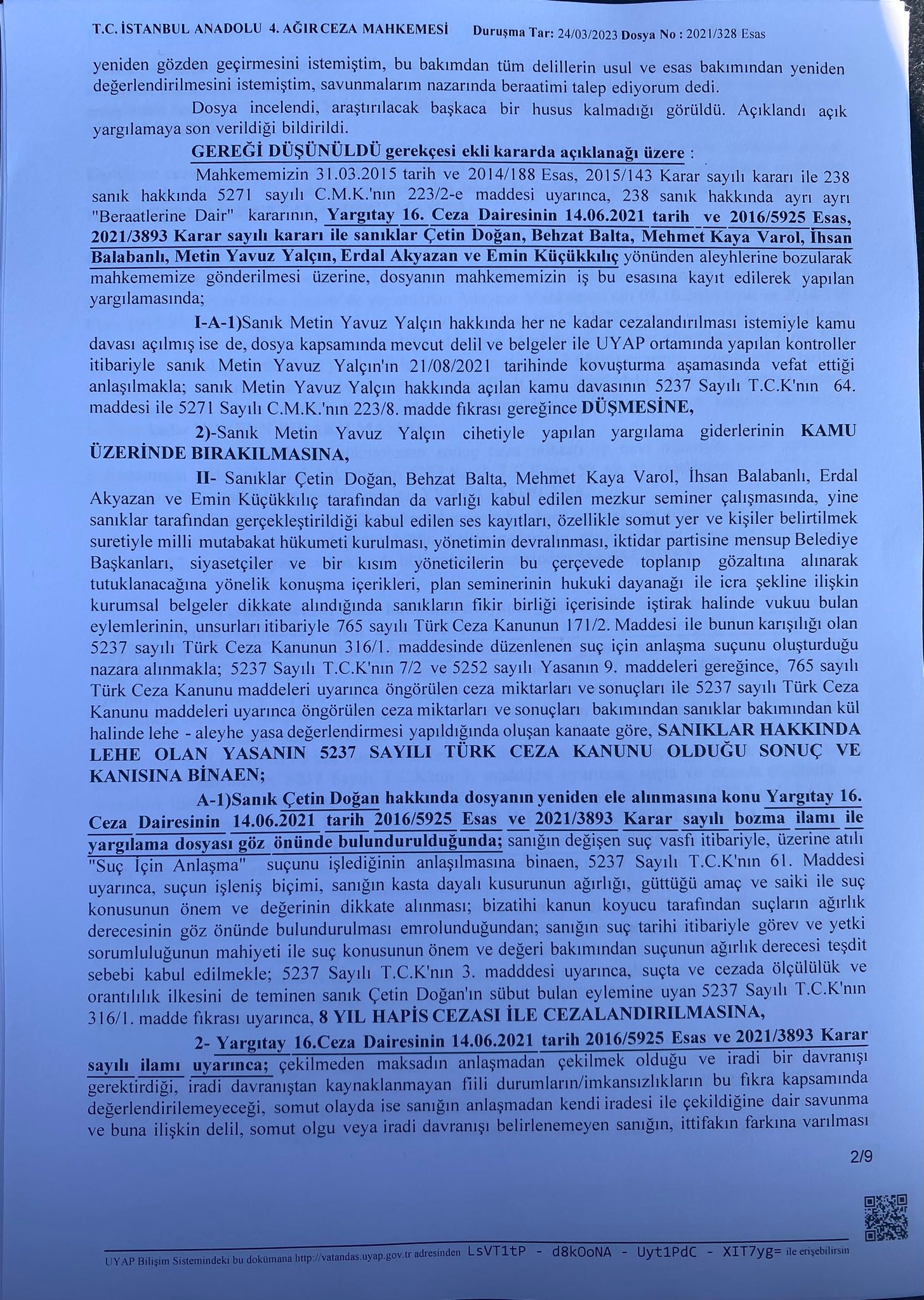 Balyoz Davası'nda karar açıklandı - Resim : 1