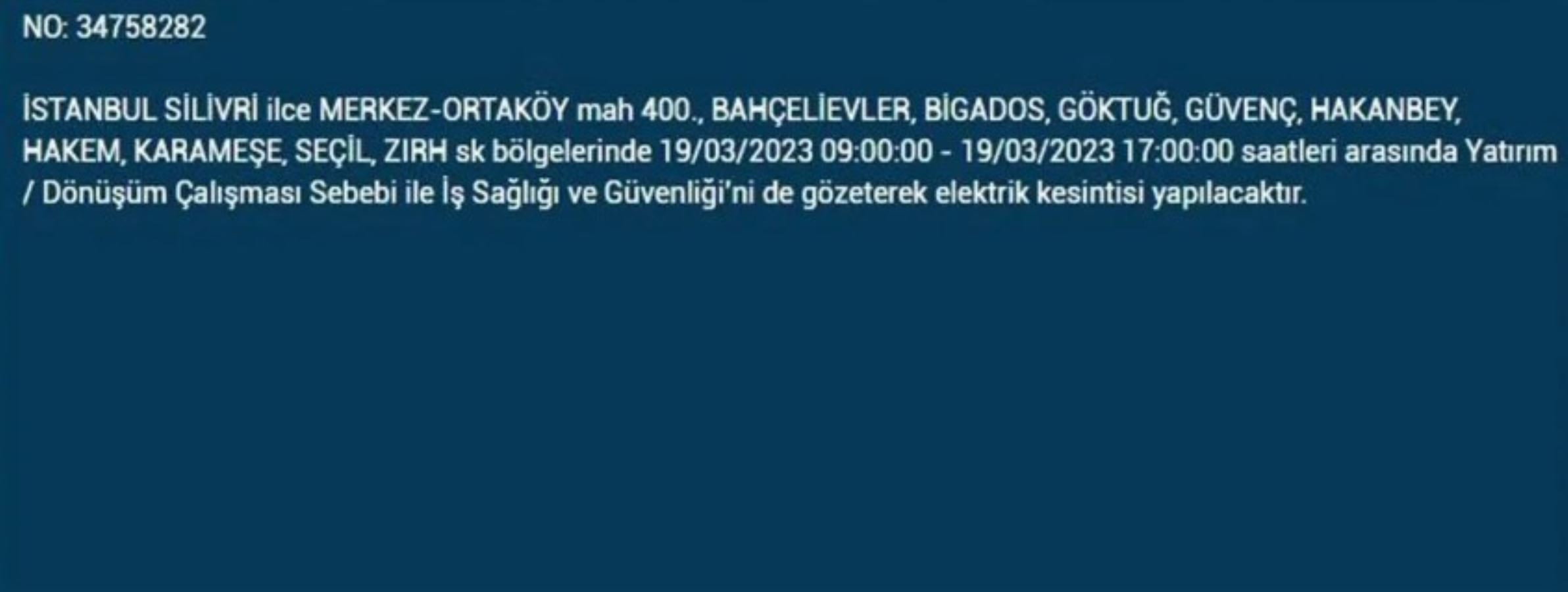 İstanbul’da o ilçelerde elektrik kesiliyor: BEDAŞ duyurdu - Resim : 11