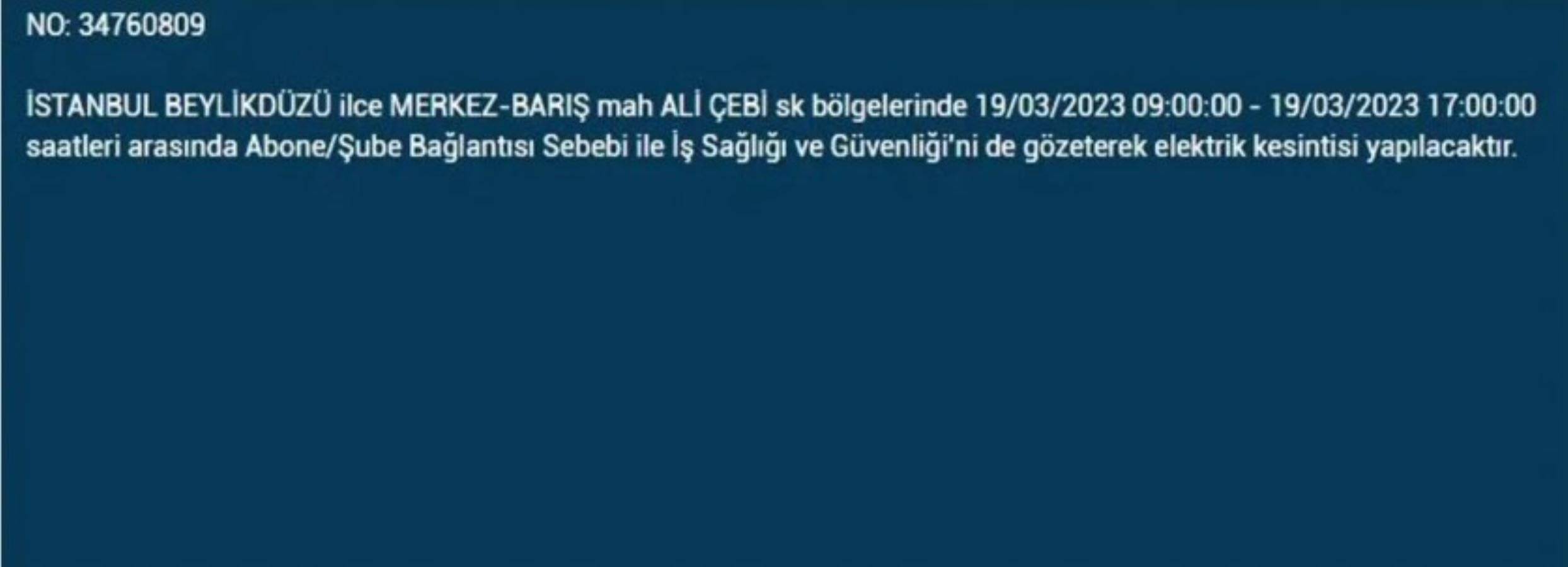 İstanbul’da o ilçelerde elektrik kesiliyor: BEDAŞ duyurdu - Resim : 8