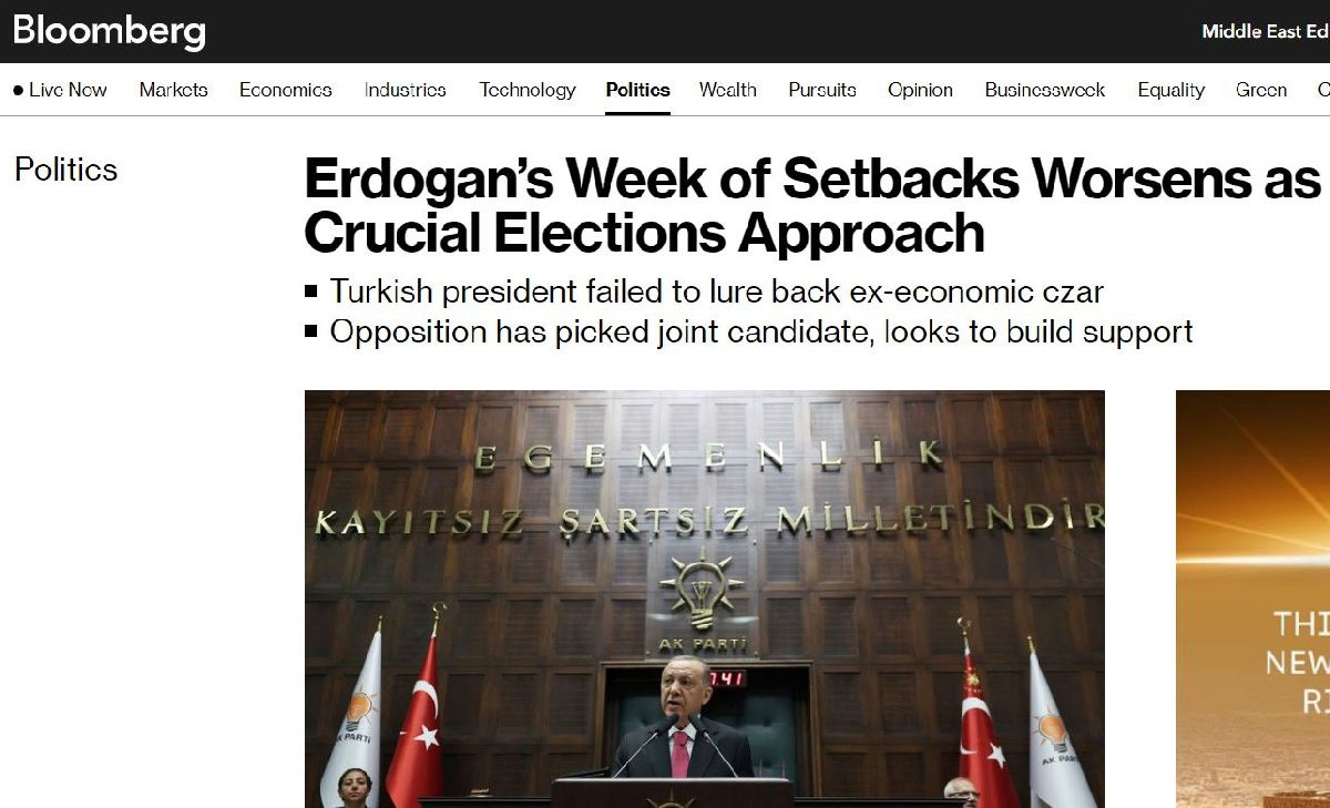 14 Mayıs seçimleri dünya gündeminde: Bloomberg'den Erdoğan yorumu - Resim : 1