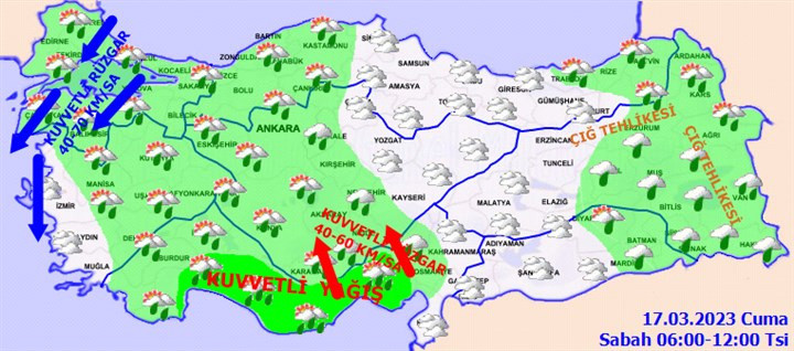 Meteoroloji'den çok sayıda kent için uyarı - Resim : 1