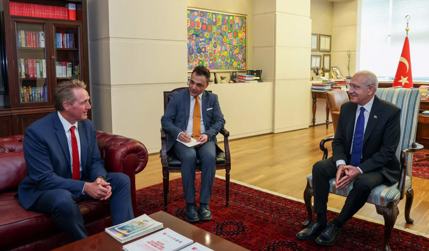 Kılıçdaroğlu, ABD Büyükelçisi Jeffry Flake'i kabul etti - Resim : 1