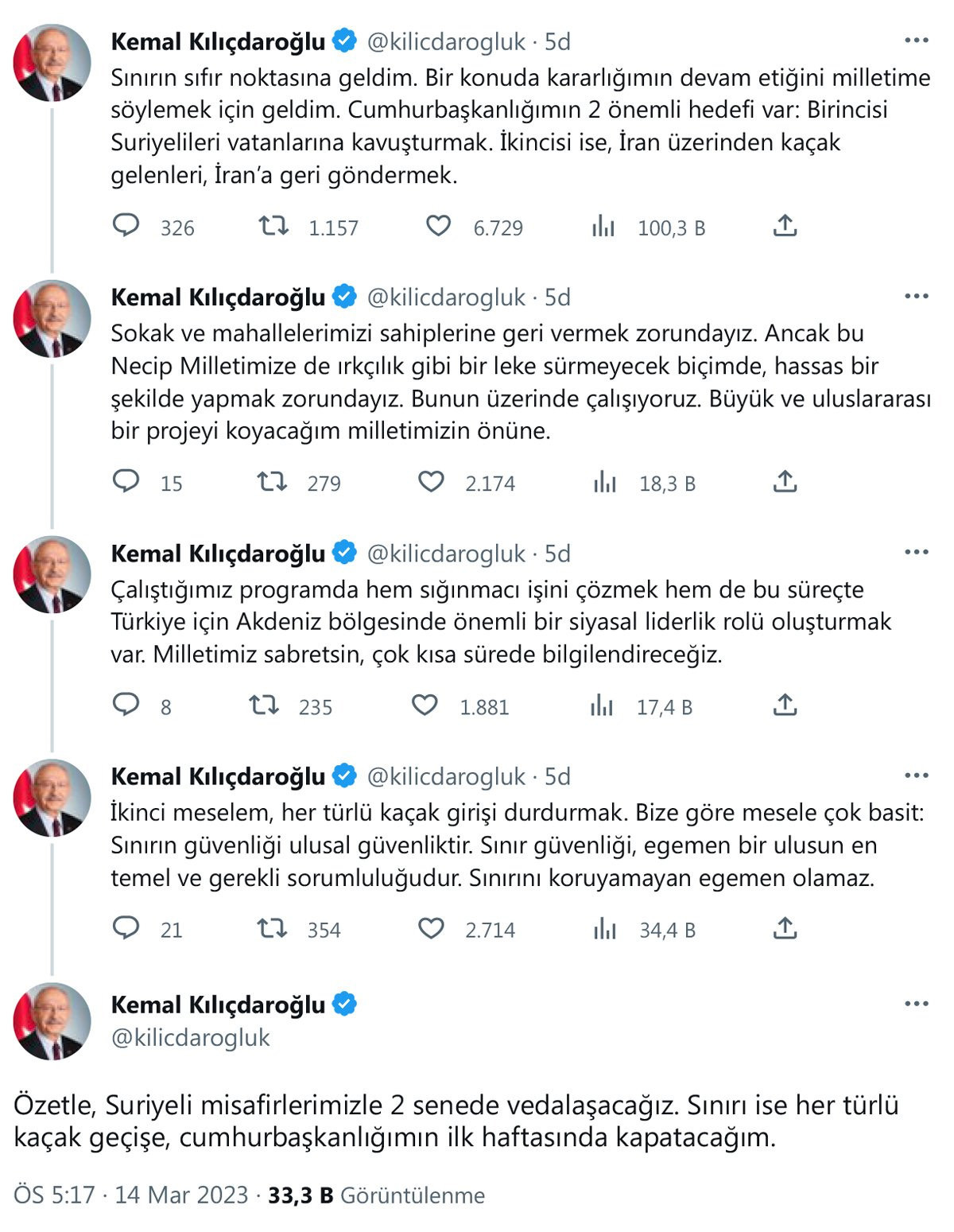 Kılıçdaroğlu: Cumhurbaşkanlığımın iki önemli hedefi var - Resim : 1