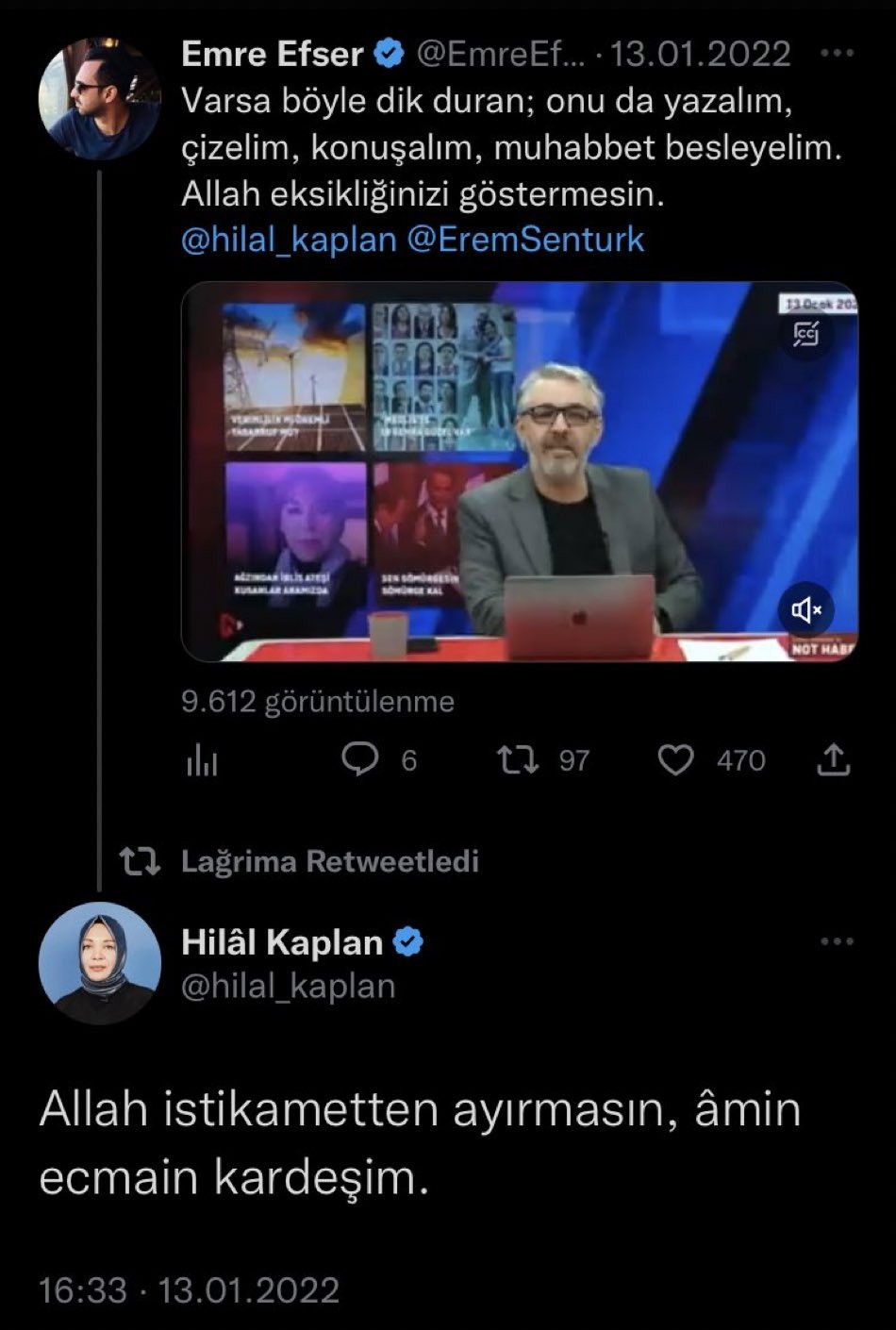Hilal Kaplan'ın yeni kocası, eski arkadaşına tweeti gündem oldu: Google'da Ecmain araması zirvede - Resim : 1