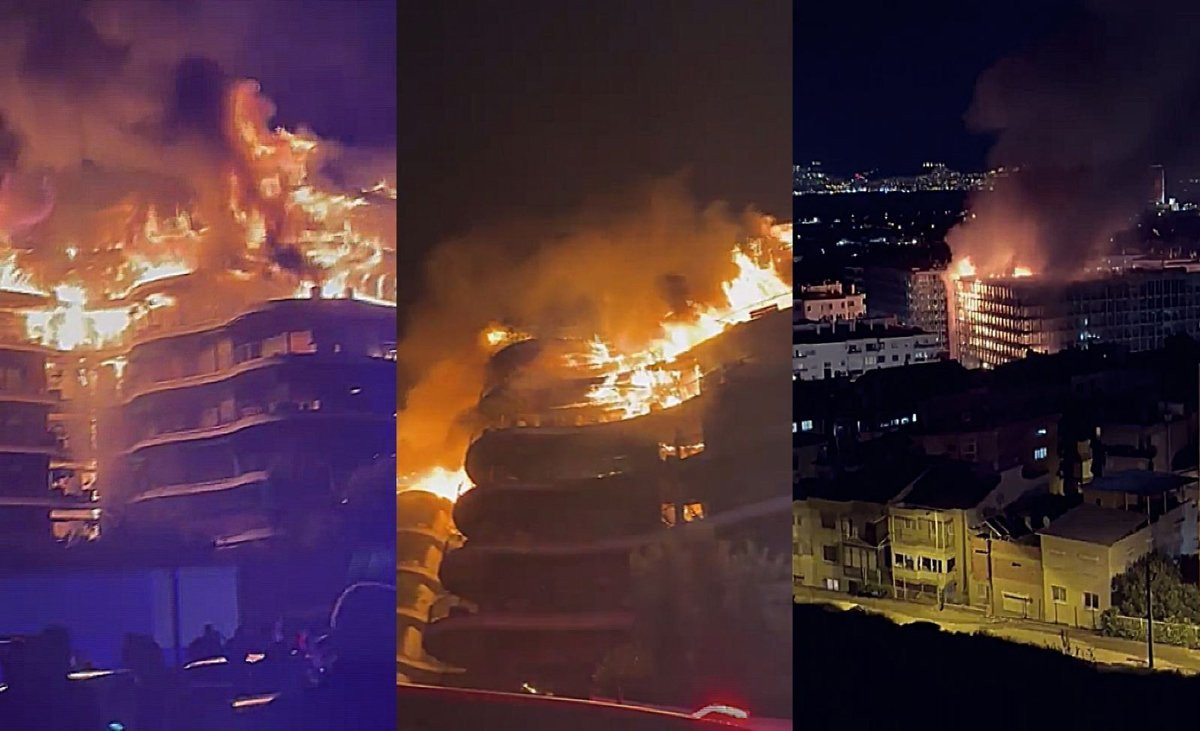 İzmir'deki Folkart Sitesi'nde büyük yangın - Resim : 1