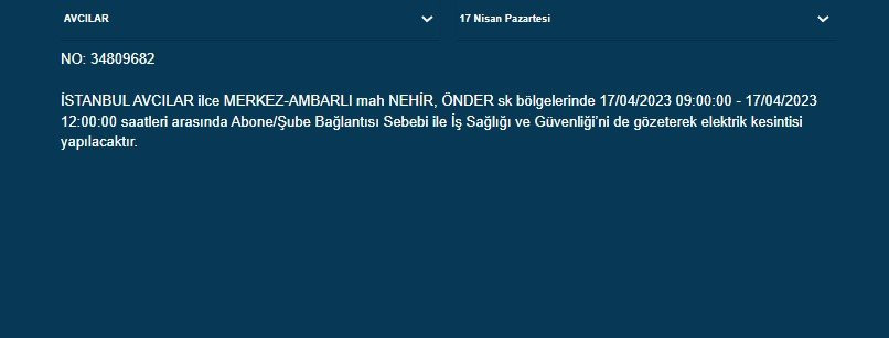 İstanbul'un 21 ilçesinde elektrik kesintisi: Saatler sürecek - Resim : 2