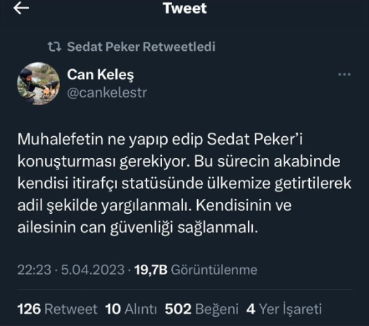Sedat Peker'den kritik çıkış: Muhalefete mesaj verdi... - Resim : 1