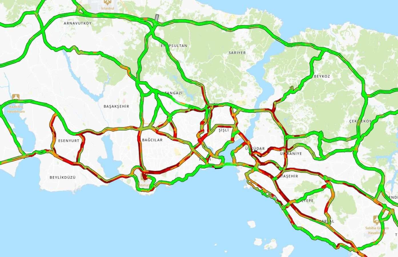 İstanbul'da trafiğe yağış etkisi - Resim : 1
